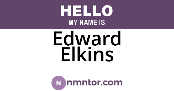 Edward Elkins