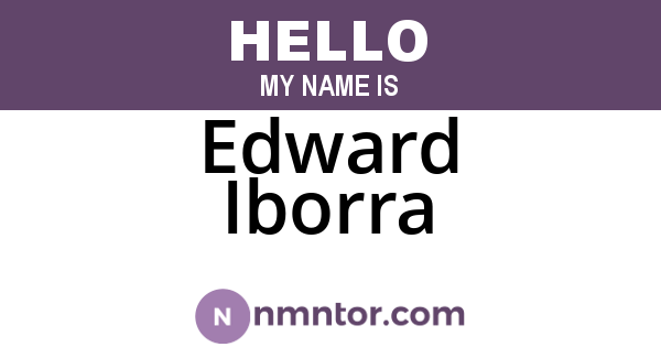 Edward Iborra