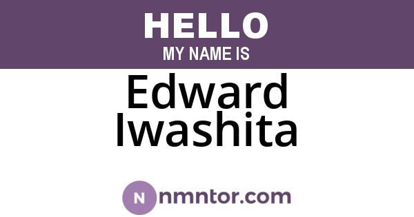Edward Iwashita