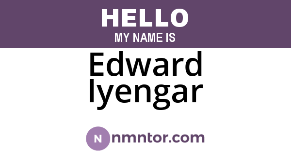 Edward Iyengar