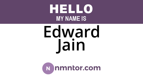 Edward Jain