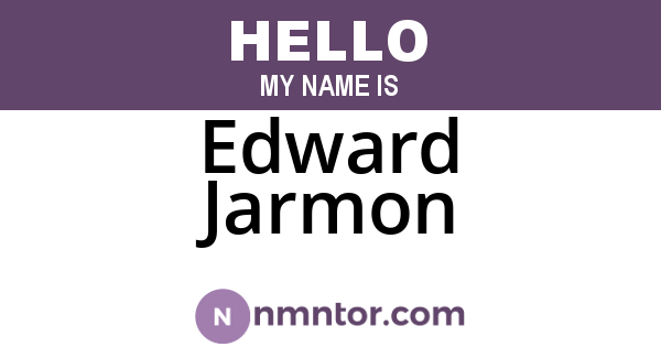 Edward Jarmon