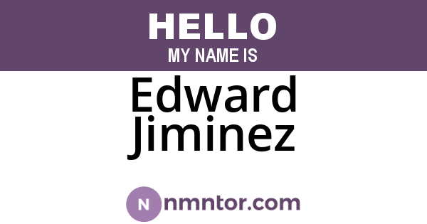 Edward Jiminez