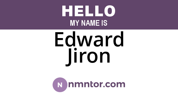 Edward Jiron