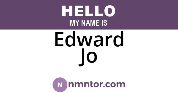 Edward Jo