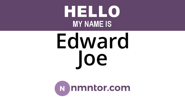 Edward Joe