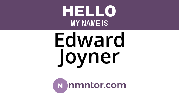 Edward Joyner