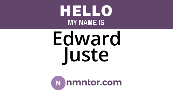 Edward Juste