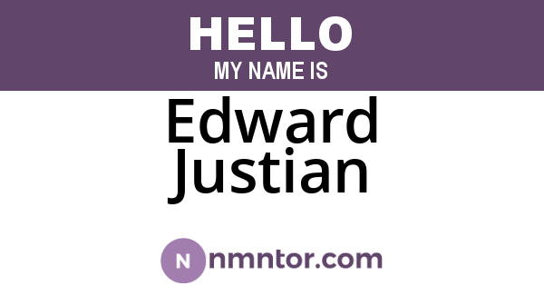Edward Justian