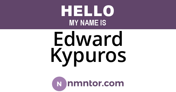 Edward Kypuros