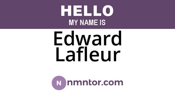 Edward Lafleur