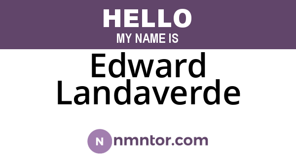 Edward Landaverde