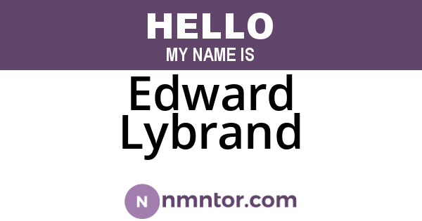 Edward Lybrand