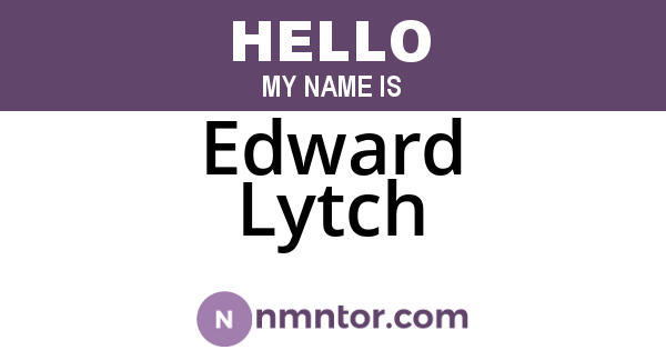 Edward Lytch