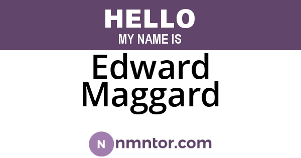 Edward Maggard