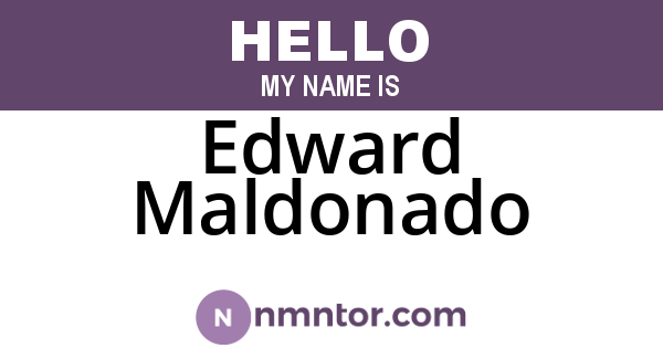 Edward Maldonado