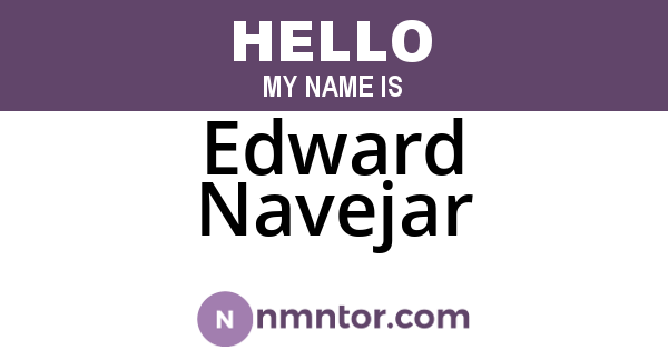 Edward Navejar