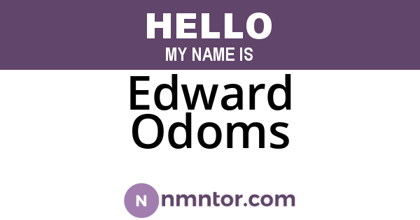 Edward Odoms