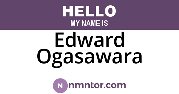 Edward Ogasawara
