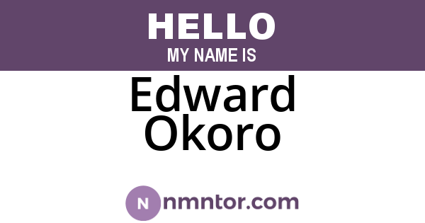 Edward Okoro