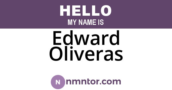 Edward Oliveras