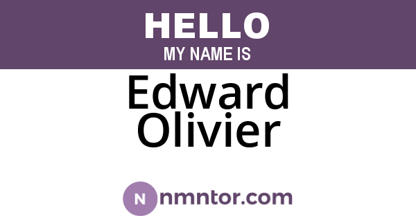 Edward Olivier