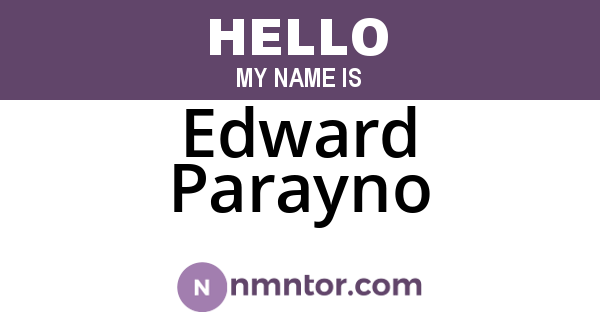 Edward Parayno