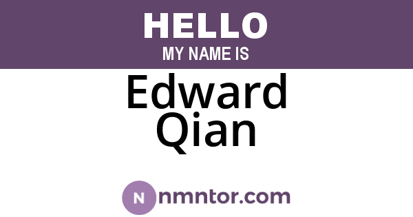 Edward Qian