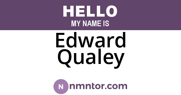 Edward Qualey