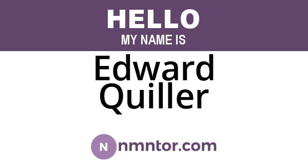 Edward Quiller