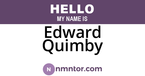 Edward Quimby