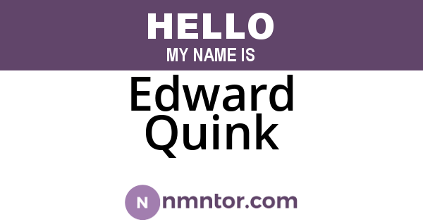 Edward Quink