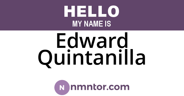 Edward Quintanilla