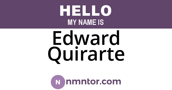 Edward Quirarte