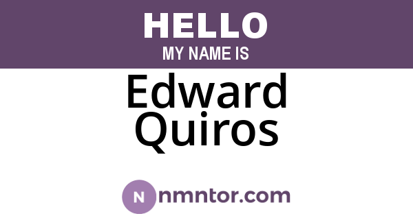 Edward Quiros