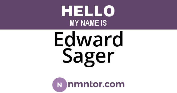 Edward Sager