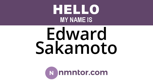 Edward Sakamoto