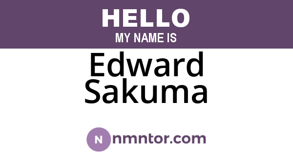 Edward Sakuma