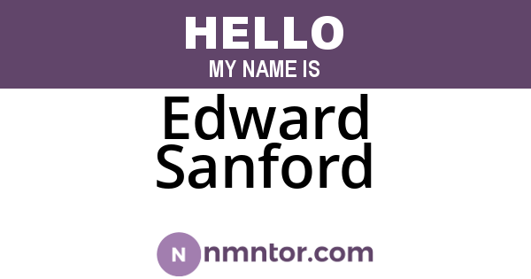 Edward Sanford