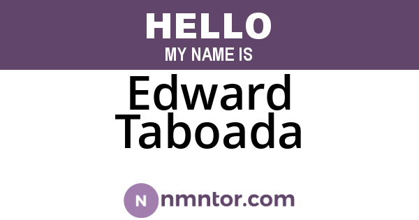 Edward Taboada