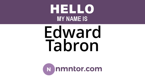 Edward Tabron