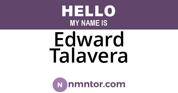 Edward Talavera