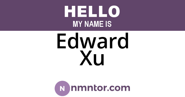 Edward Xu
