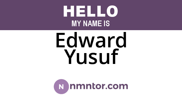 Edward Yusuf