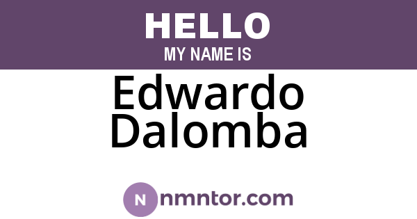 Edwardo Dalomba