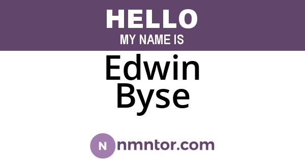 Edwin Byse