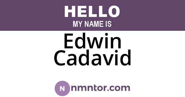 Edwin Cadavid
