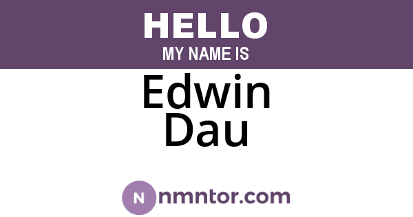 Edwin Dau