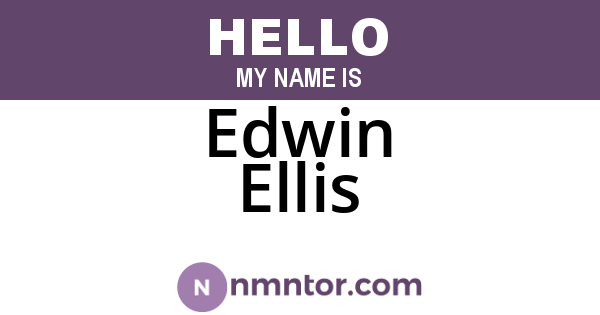 Edwin Ellis