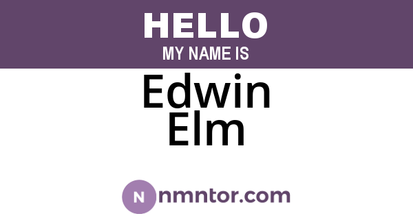 Edwin Elm